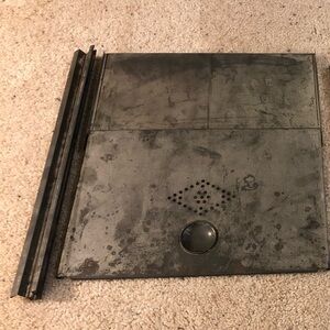 vintage hoover tin bread drawer cover